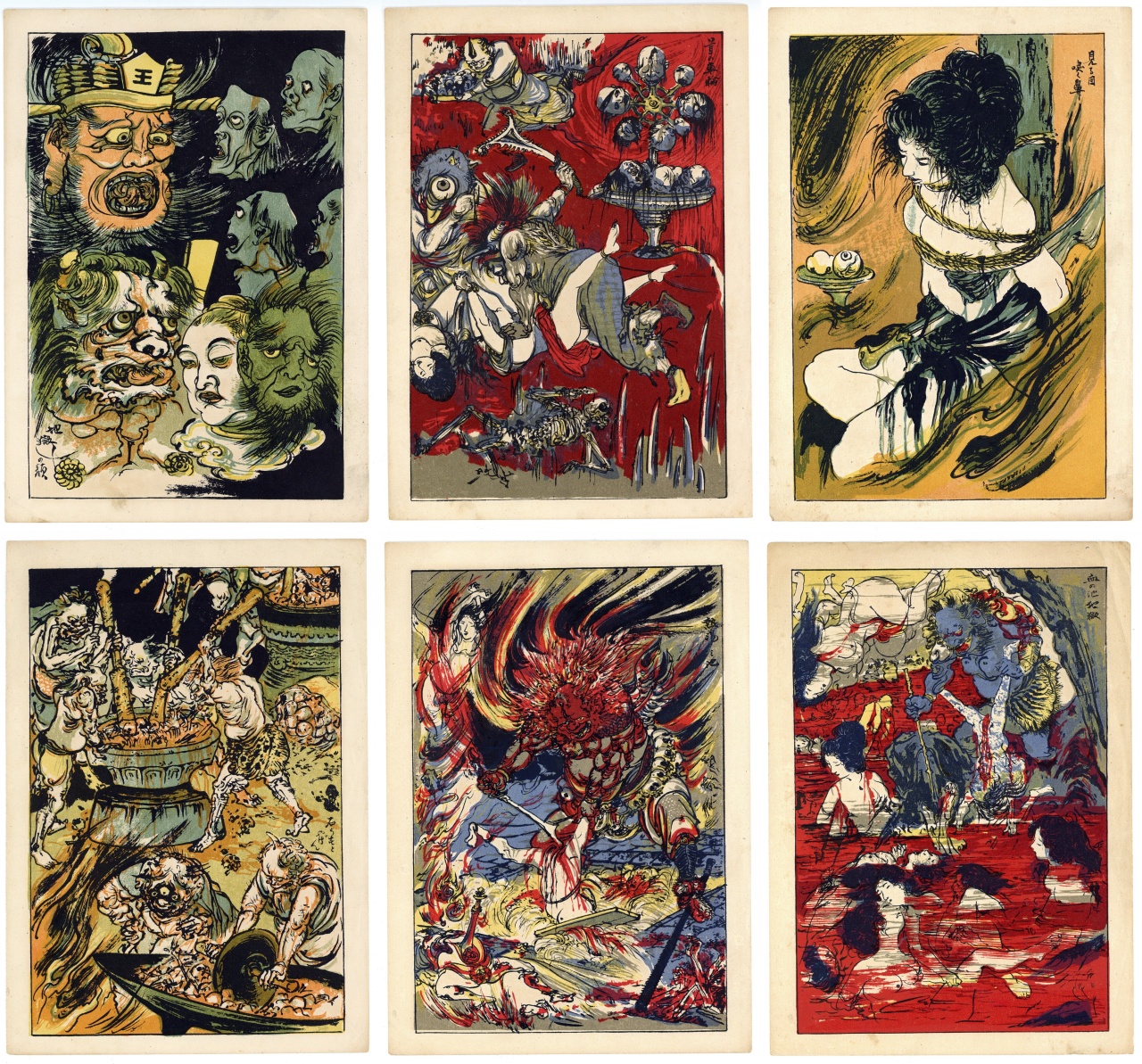 Lithographs (6) – Paper – Woman – Itō Seiu 伊藤晴雨 (1882-1961 